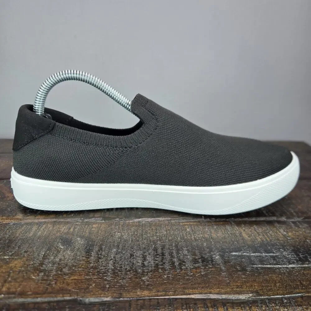 NEW Vessi Boardwalk Slip On Womens Size 8 Waterproof Shoes Sneaker Boulder Black